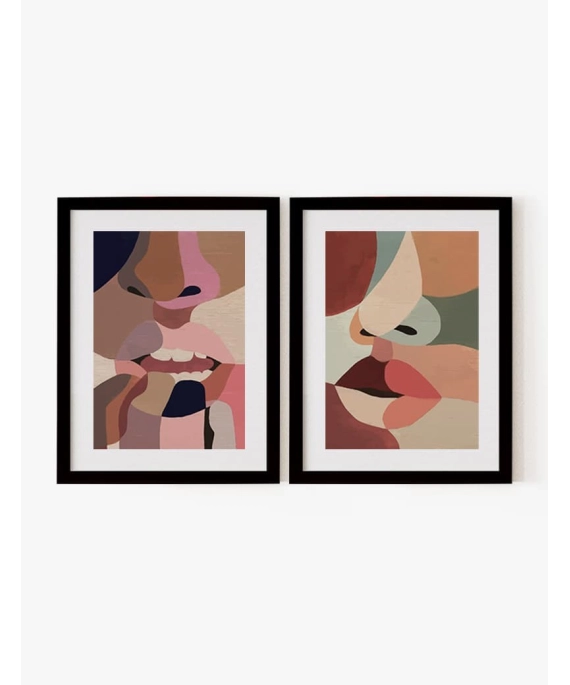 Set Cuadro Lips Boho | Be Minimal