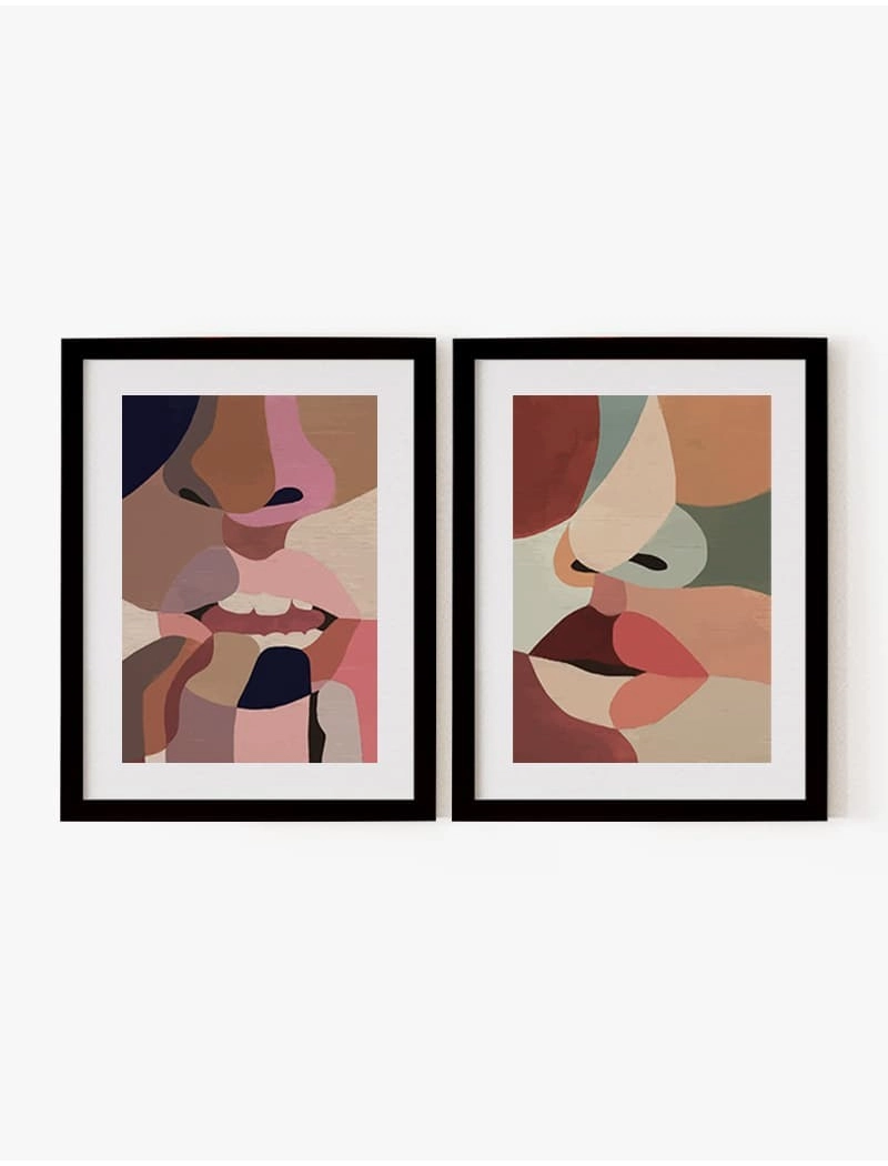 Set Cuadro Lips Boho | Be Minimal