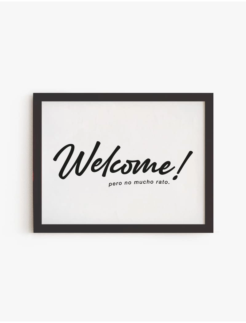 Cuadro Welcome | Be Minimal