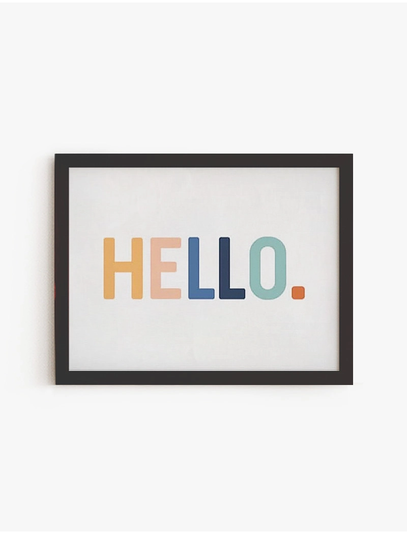 Cuadro Color Hello | Be Minimal