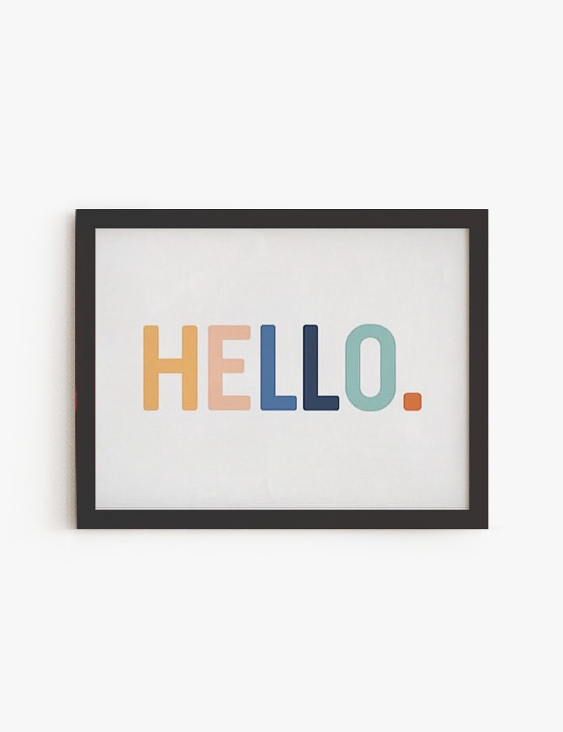 Lámina impresa | Cuadro Color Hello para decorar tus paredes