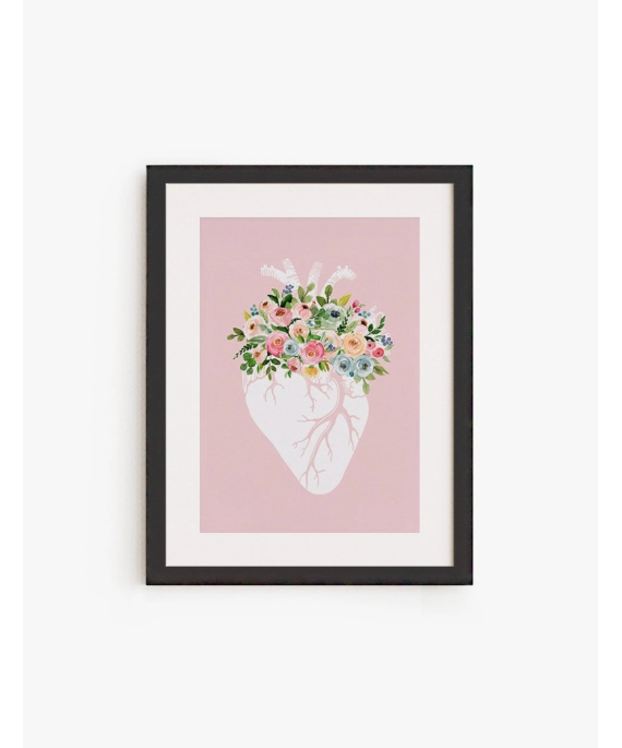 Cuadro Corazón Floral | Be Minimal