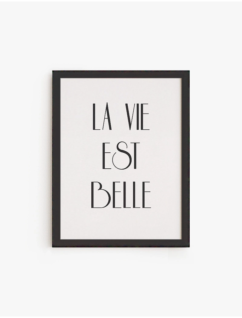 Cuadro La Vie est Belle | Be Minimal