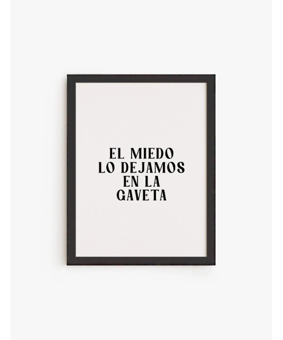 Cuadro Dejamos el Miedo | Be Minimal