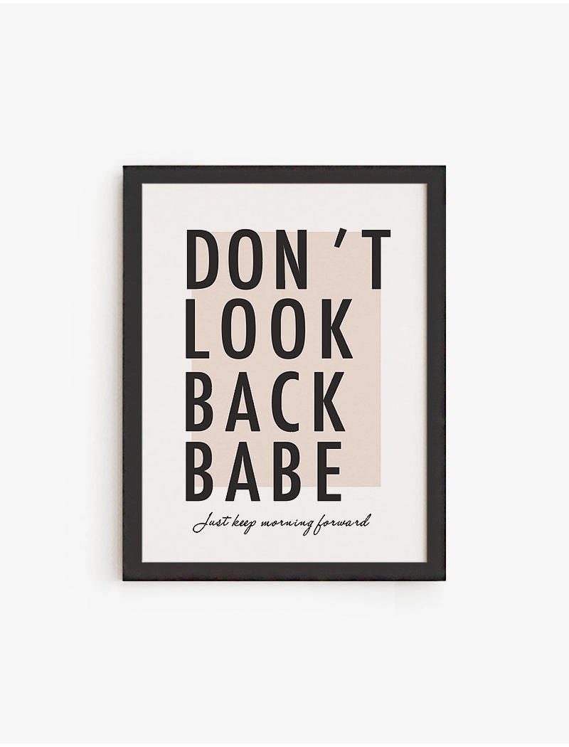 Cuadro Dont Look Back Babe | Be Minimal