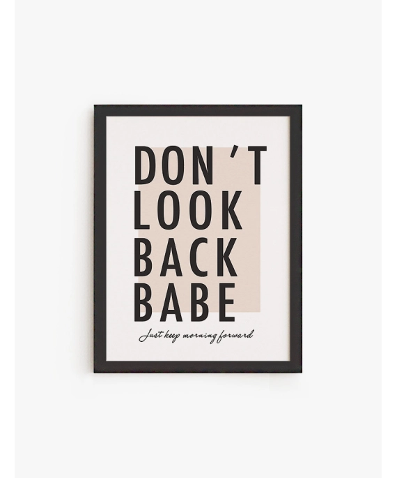 Cuadro Dont Look Back Babe | Be Minimal