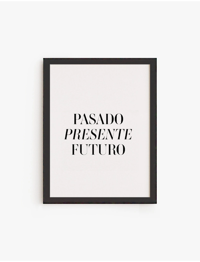 Cuadro Pasado Presente Futuro | Be Minimal