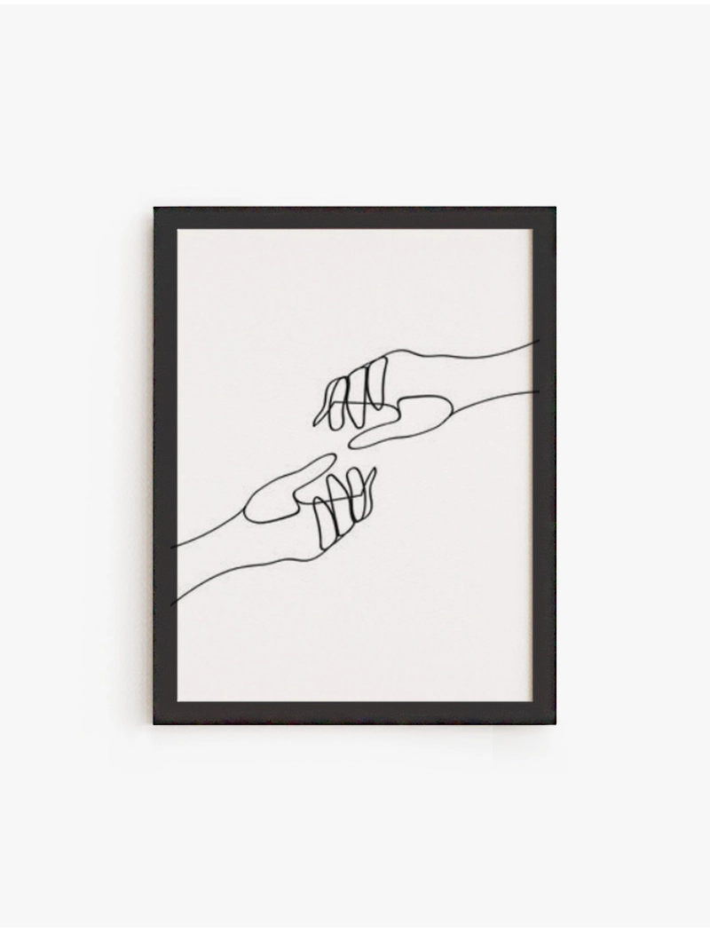 Cuadro Manos sosteniendo Lineal | Be Minimal