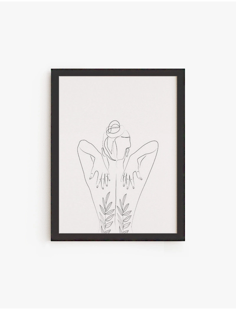 Cuadro Mujer en Lineas | Be Minimal