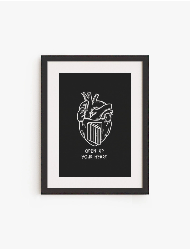 Cuadro Open up your Heart | Be Minimal