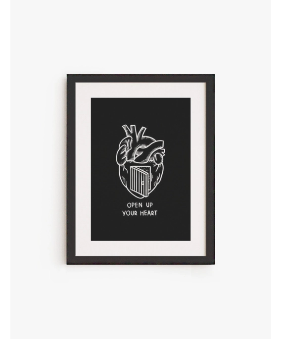 Cuadro Open up your Heart | Be Minimal