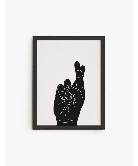 Cuadro Cross fingers | Be Minimal