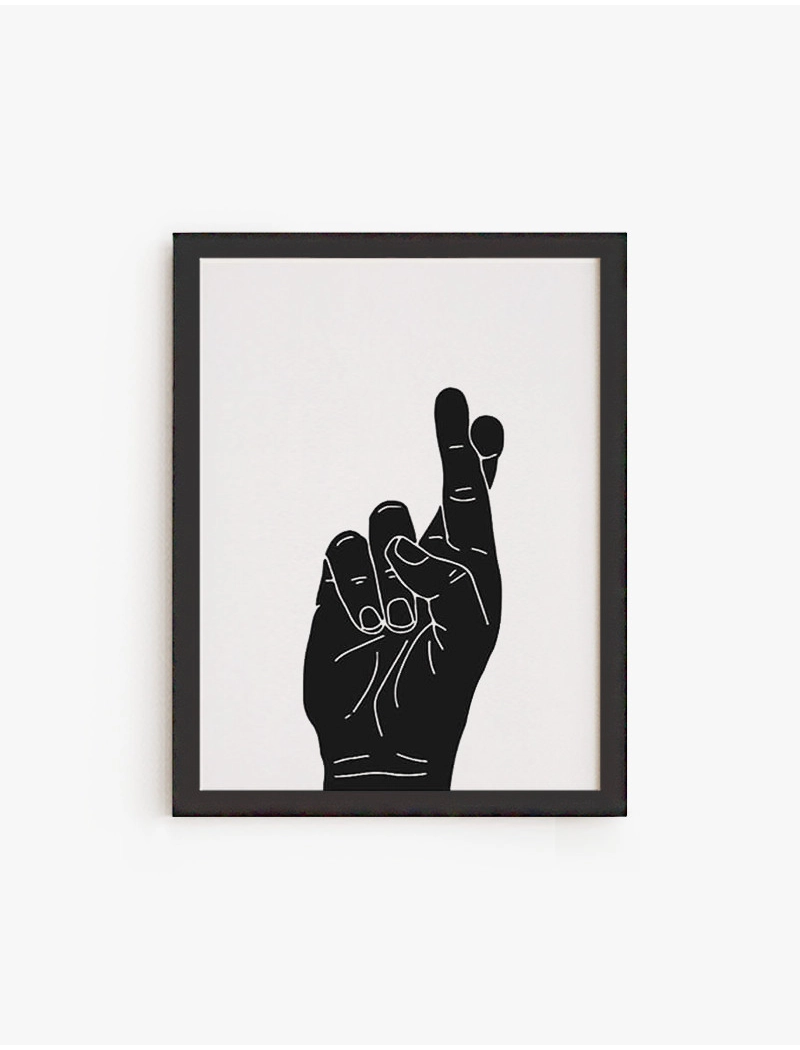 Cuadro Cross fingers | Be Minimal