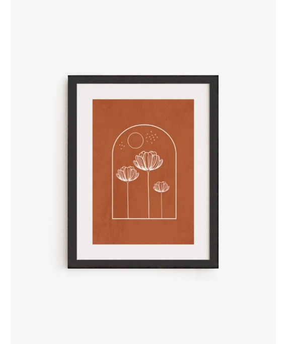 Cuadro Flores Terracota | Be Minimal