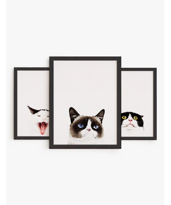 Set cuadros Amor de Gatos | Be Minimal