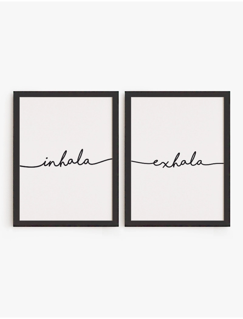 Set cuadros Inhala Exhala | Be Minimal