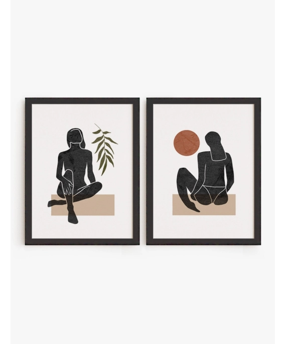 Set Cuadros Mujeres Abstractas | Be Minimal