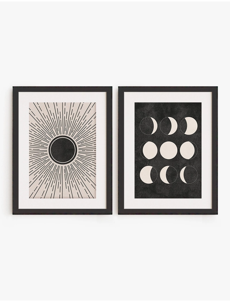 Set Cuadro Sol y Luna | Be Minimal