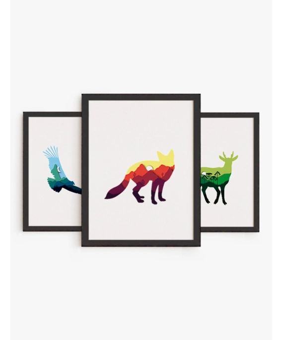Set cuadros Fauna Chilena | Be Minimal