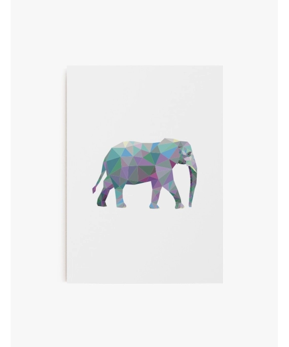 Cuadro Elefante Geométrico | Be Minimal