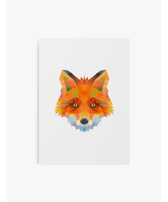 Cuadro Zorro Geométrico | Be Minimal