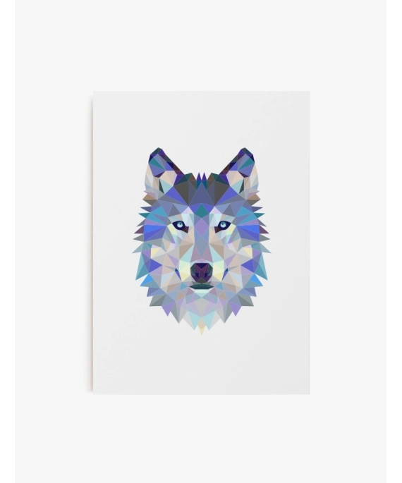 Cuadro Lobo Geométrico | Be Minimal