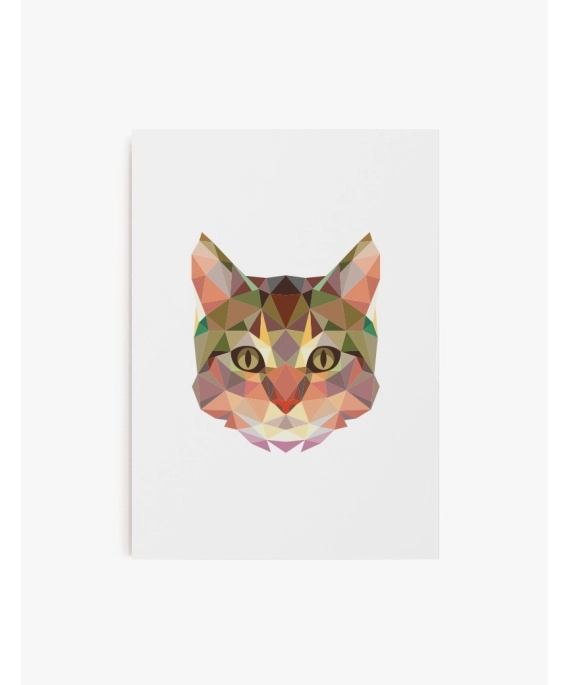 Cuadro Gato Geométrico | Be Minimal