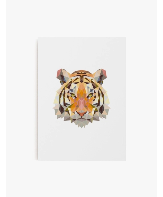 Cuadro Tigre Geométrico | Be Minimal