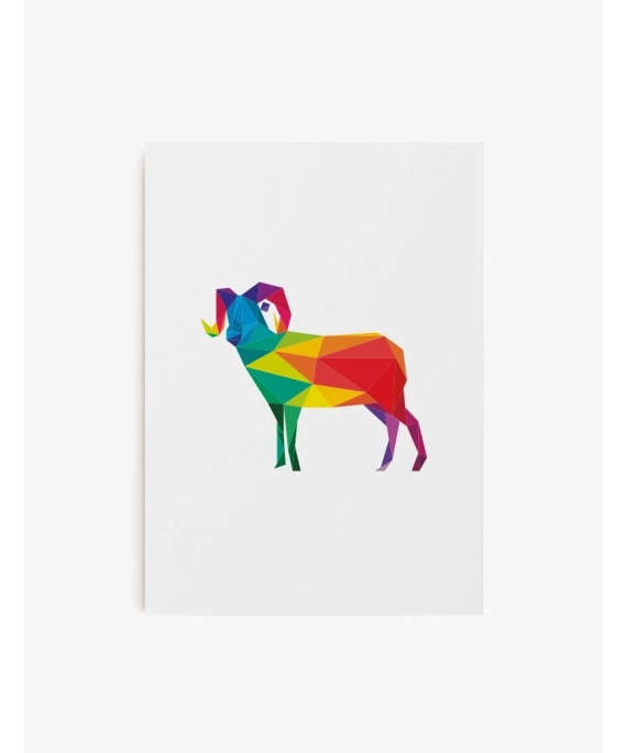 Cuadro Cabrito color Geométrico | Be Minimal