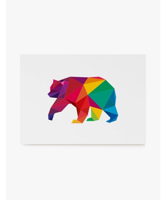 Oso color Geométrico | Be Minimal