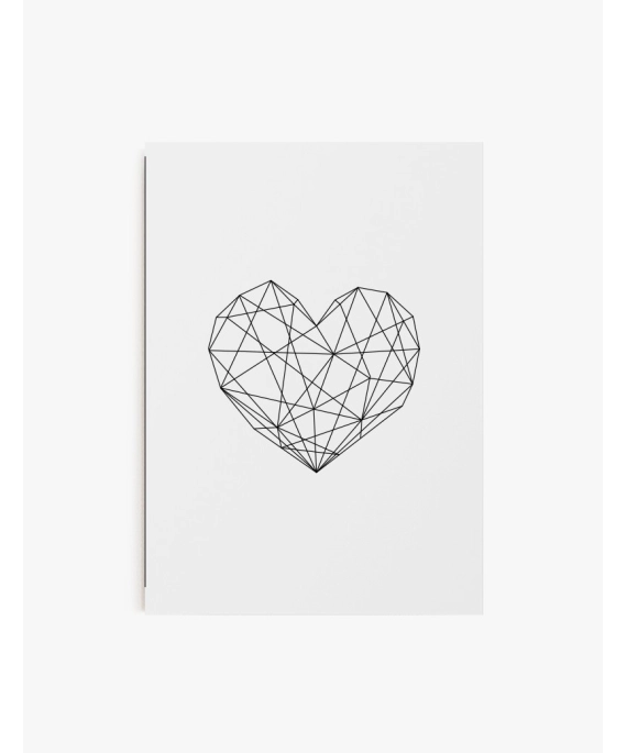 Cuadro Corazón Geométrico | Be Minimal