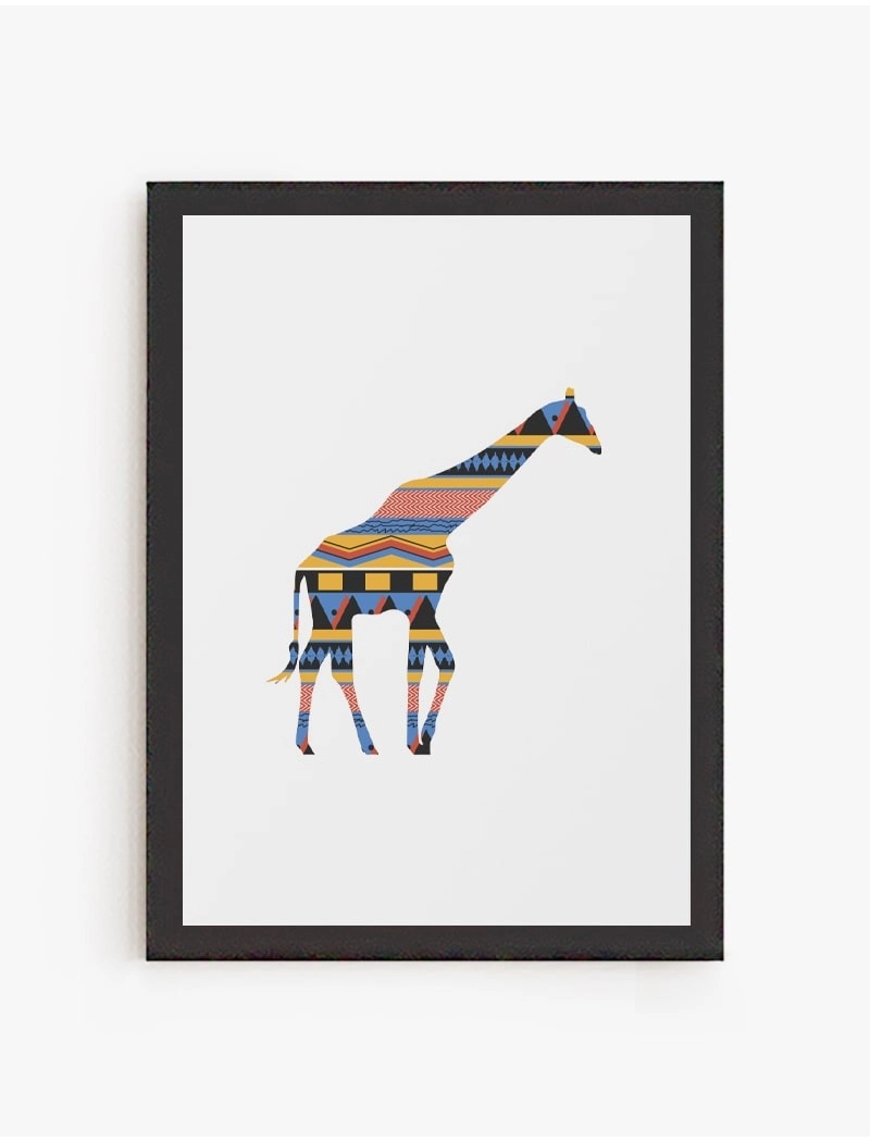 Cuadro Jirafa Étnica | Be Minimal