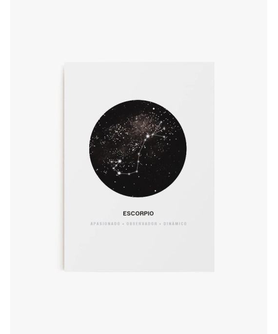 Cuadro Constelación Escorpio| Be Minimal