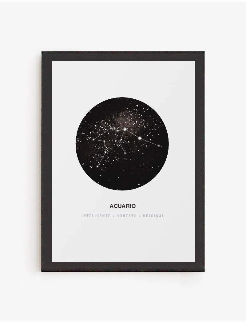Cuadro Constelación Acuario | Be Minimal