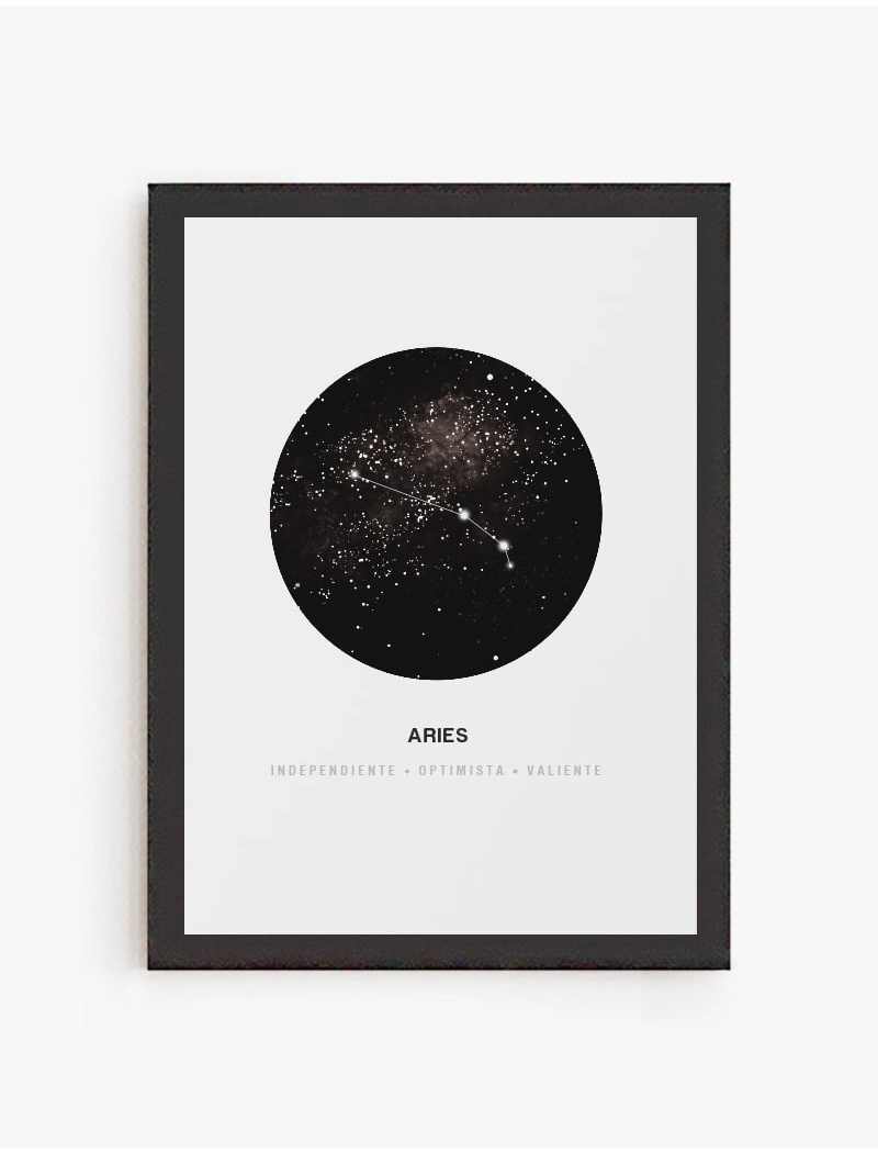 Cuadro Constelación Aries | Be Minimal Tienda de cuadros  y láminas