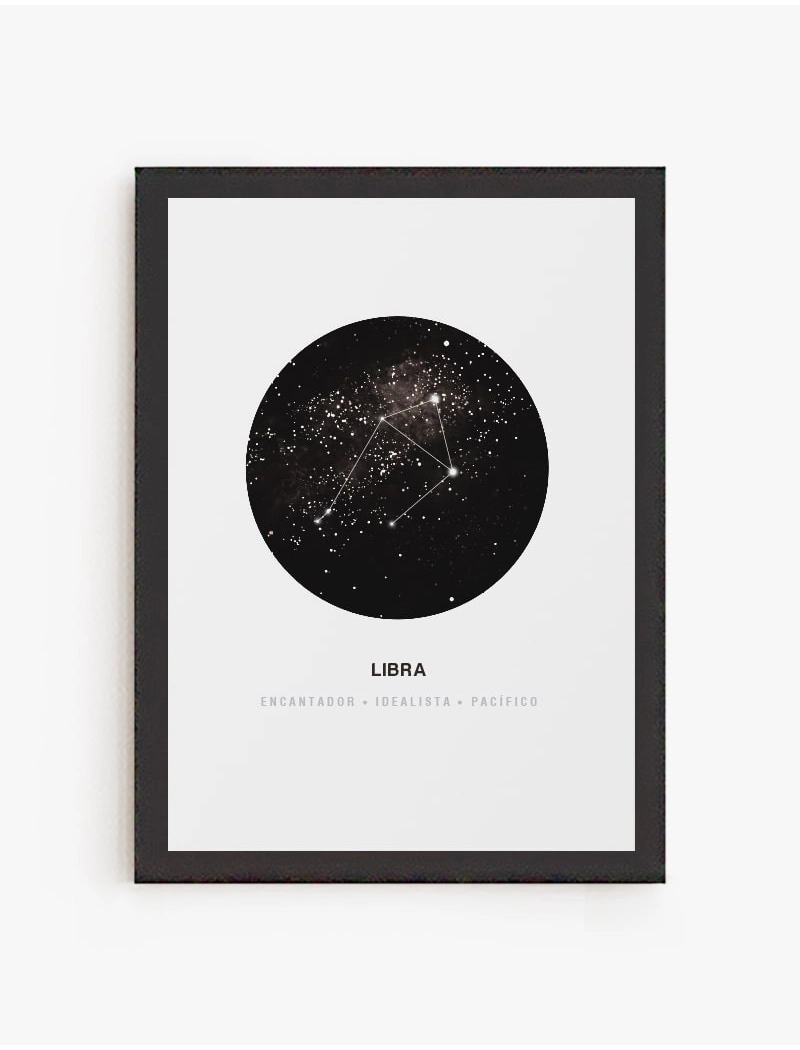 Cuadro Constelación Libra | Be Minimal