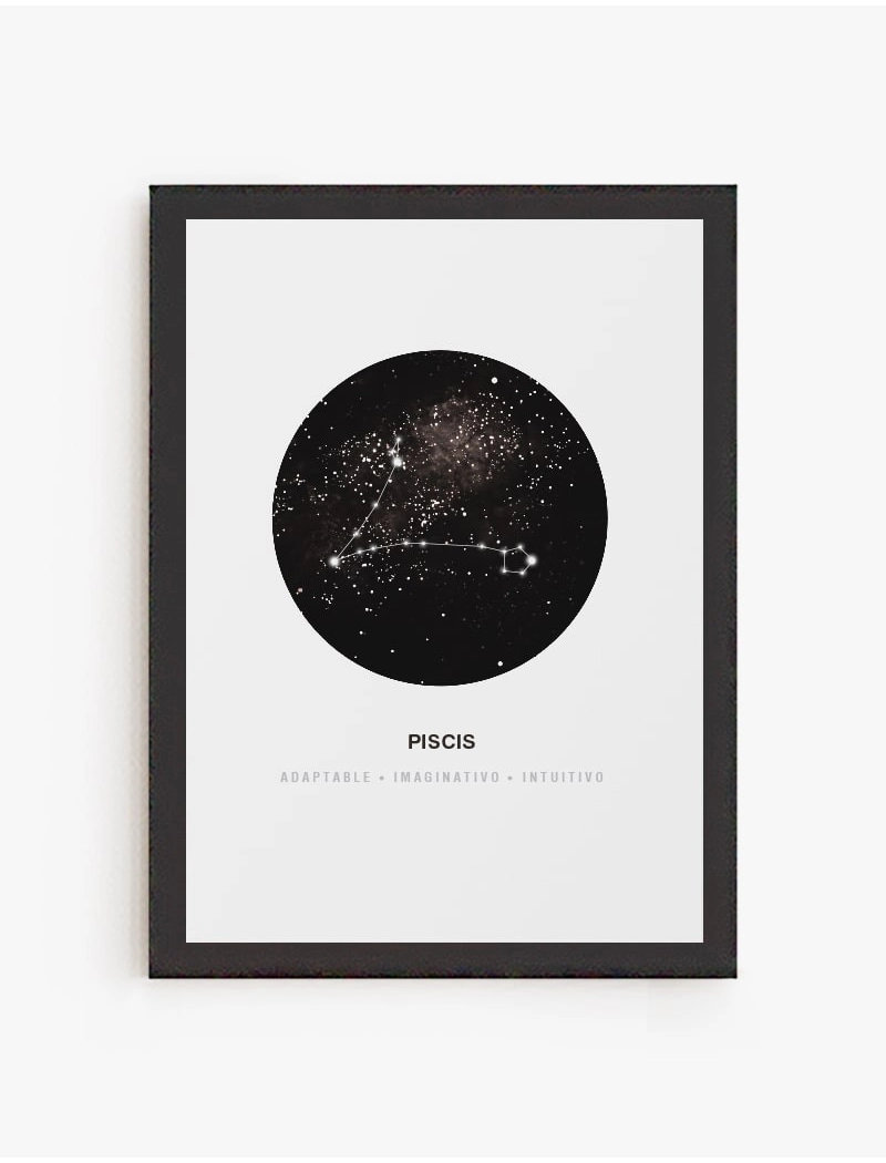 Cuadro Constelación Piscis | Be Minimal