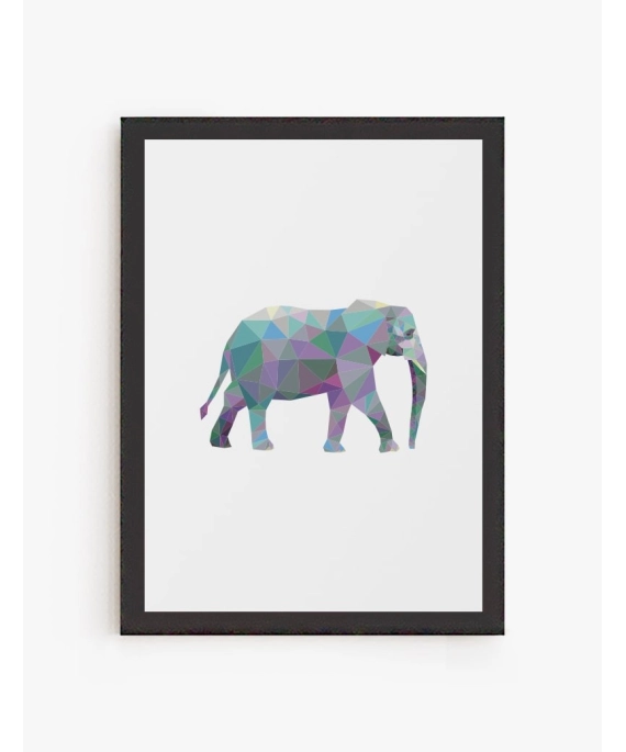 Cuadro Elefante Geométrico | Be Minimal