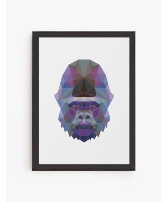 Cuadro Gorila Geométrico | Be Minimal