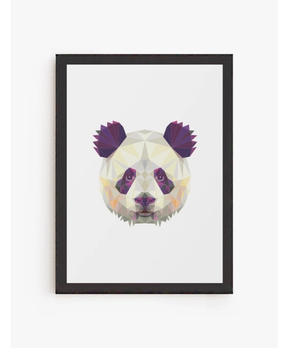 Cuadro Panda Geométrico | Be Minimal