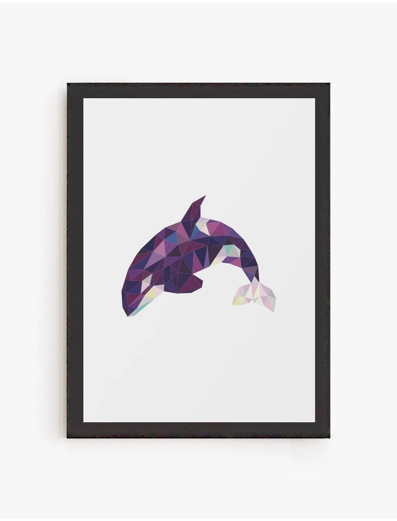 Cuadro Orca Geométrica | Be Minimal