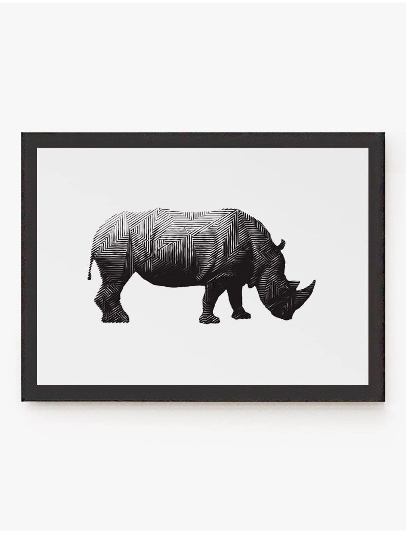 Cuadro Rinoceronte | Be Minimal