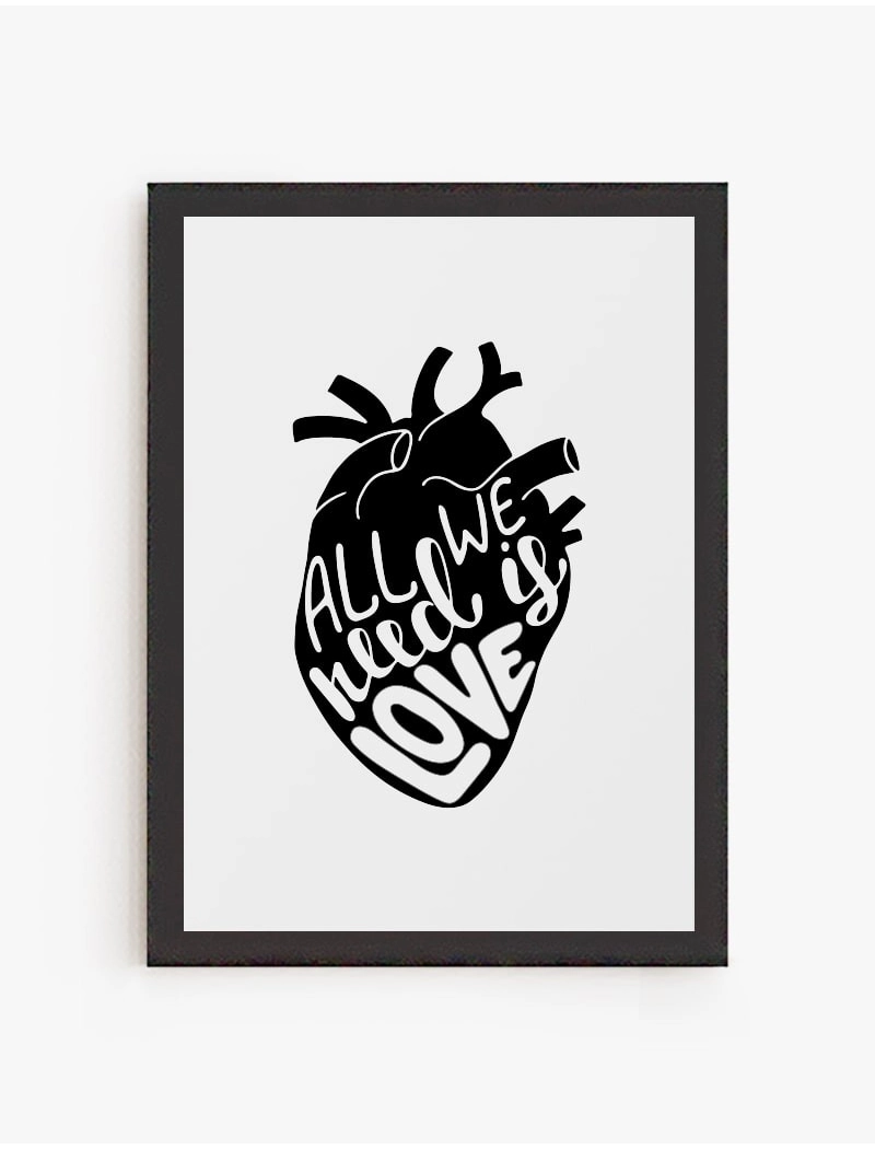 Cuadro All we need is Love | Be Minimal
