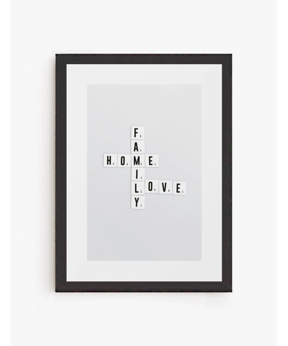 Cuadro Home scrabble | Be Minimal