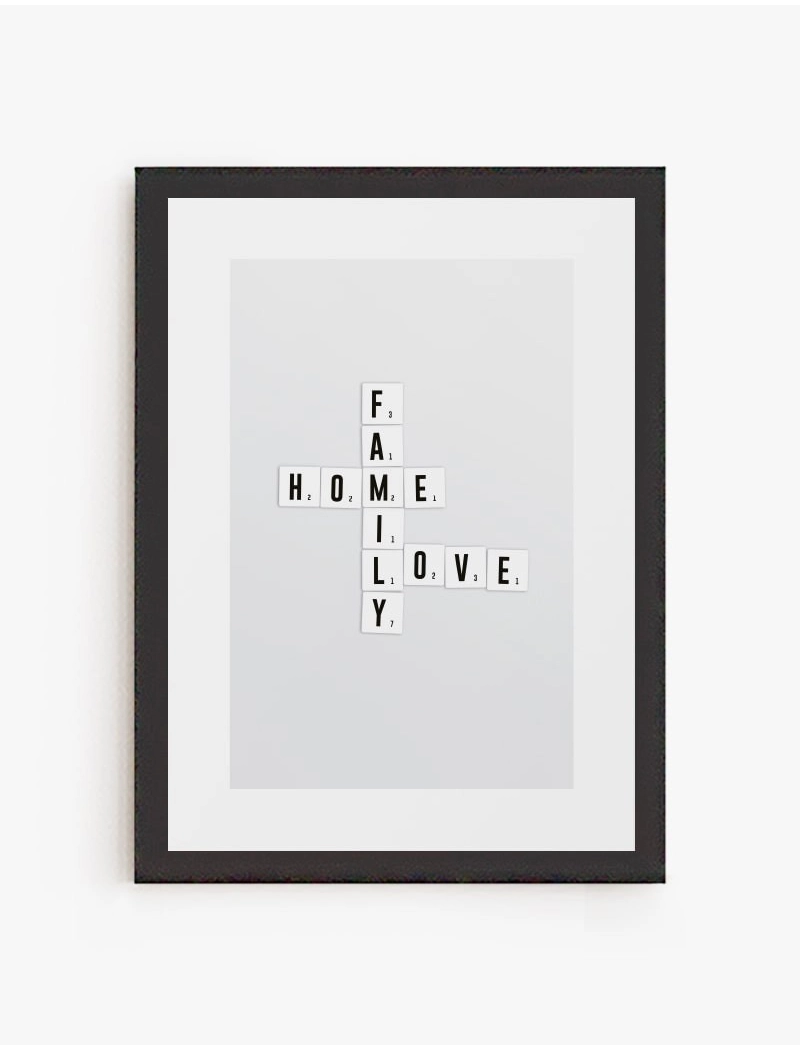 Cuadro Home scrabble | Be Minimal