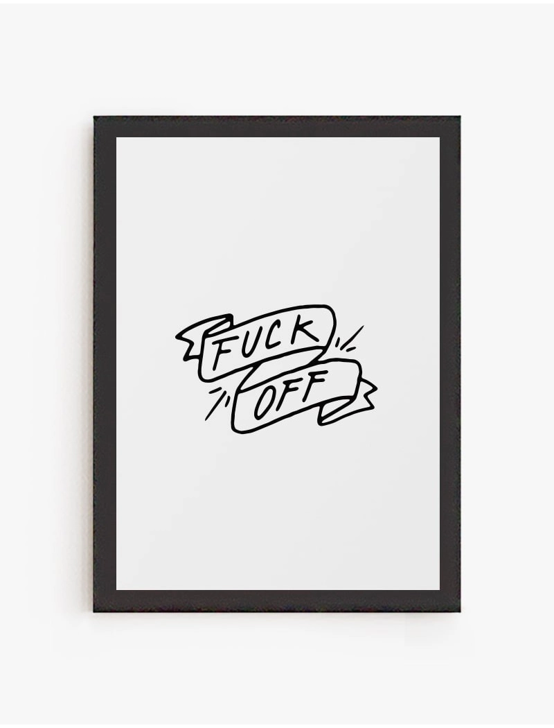 Cuadro Fuck Off | Be Minimal