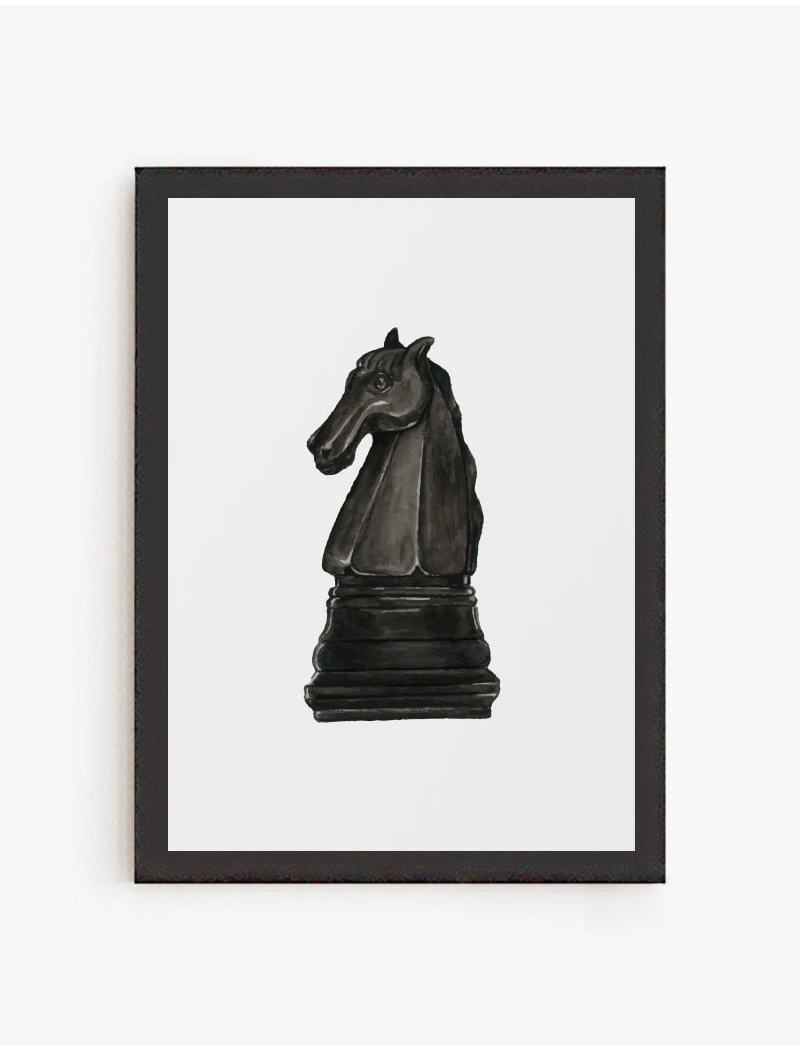 Cuadro Caballo Ajedrez | Be Minimal
