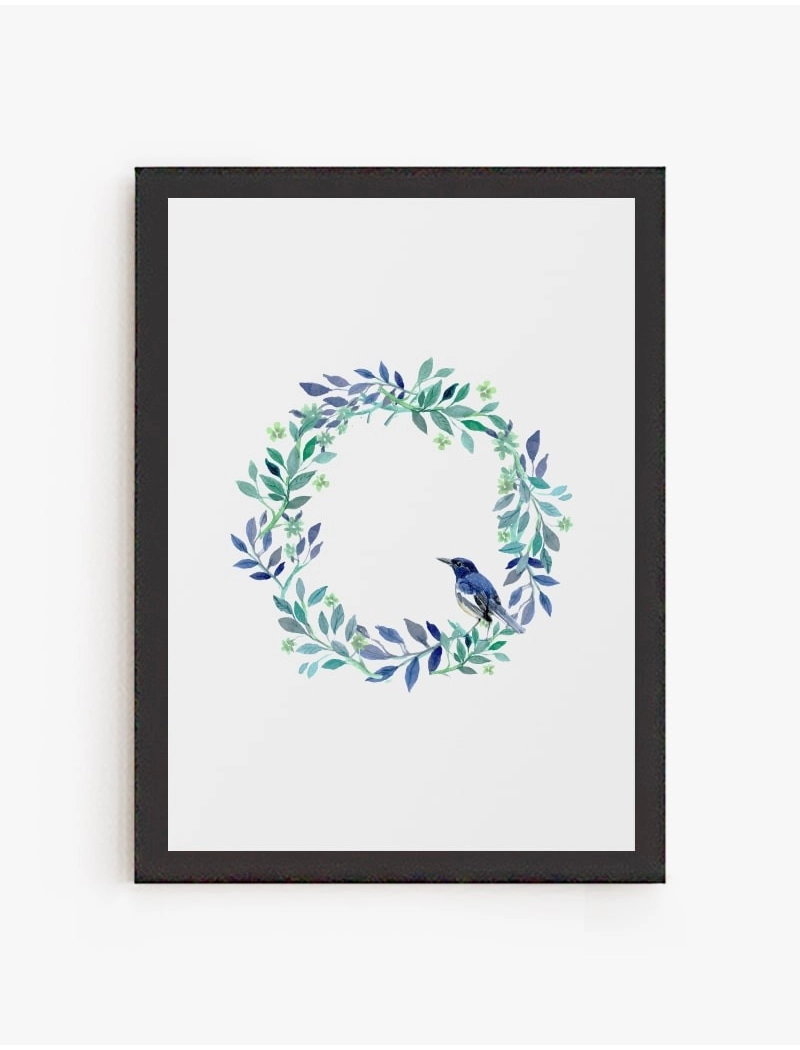 Cuadro Ave Floral | Be Minimal
