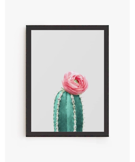 Cuadro Cactus y Flor 01 | Be Minimal