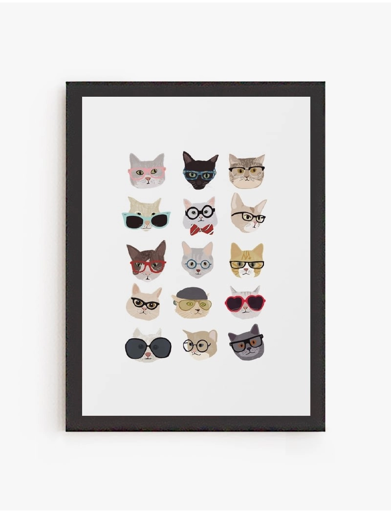 Cuadro Caritas de Gatos | Be Minimal